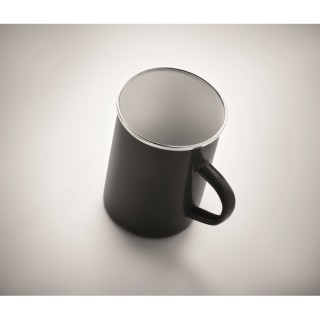 Taza metal con capa de esmalte personalizada